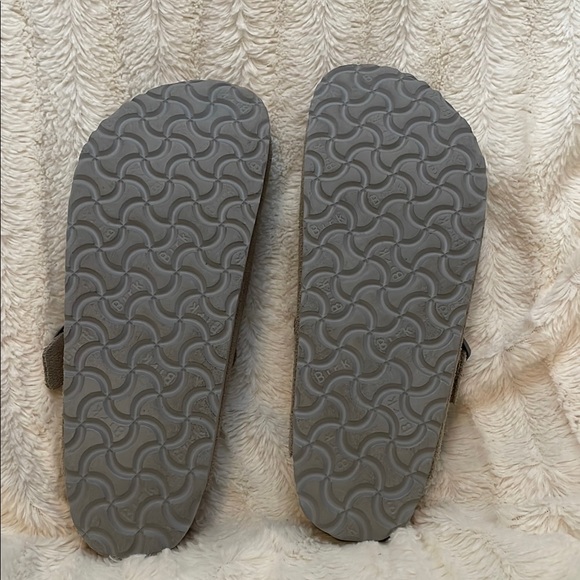 Taupe/Gray Birkenstock Boston Suede Slip-On Clogs, SZ 40 / 9-9.5 - Picture 5 of 7